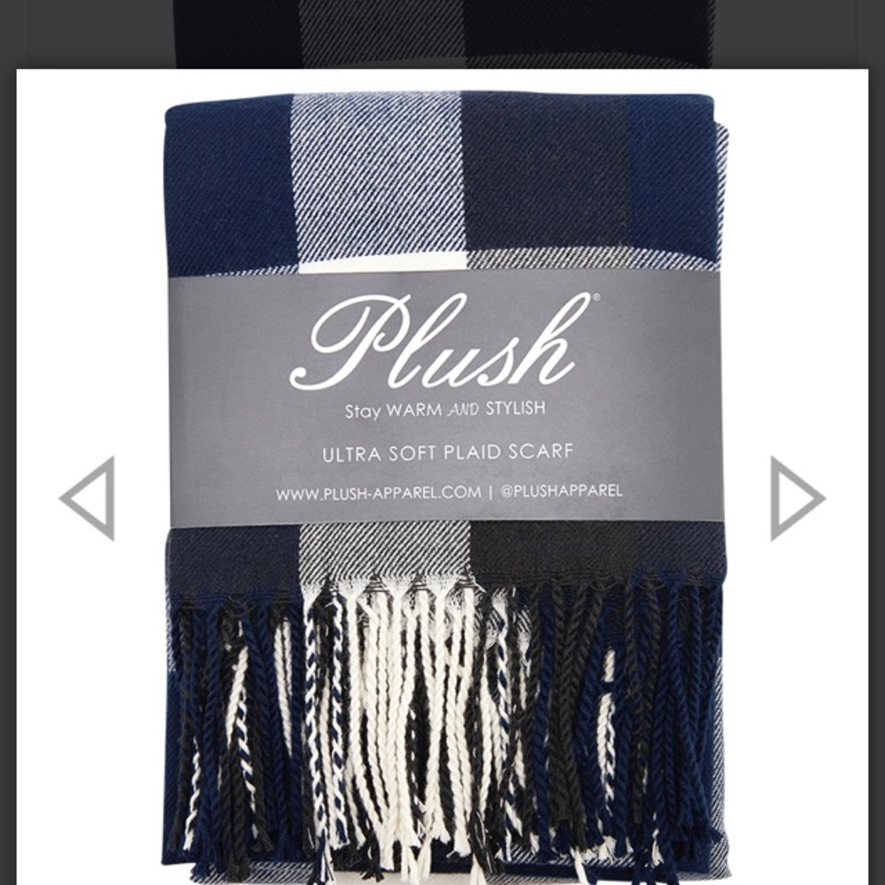Plush ultra soft fringe scarf